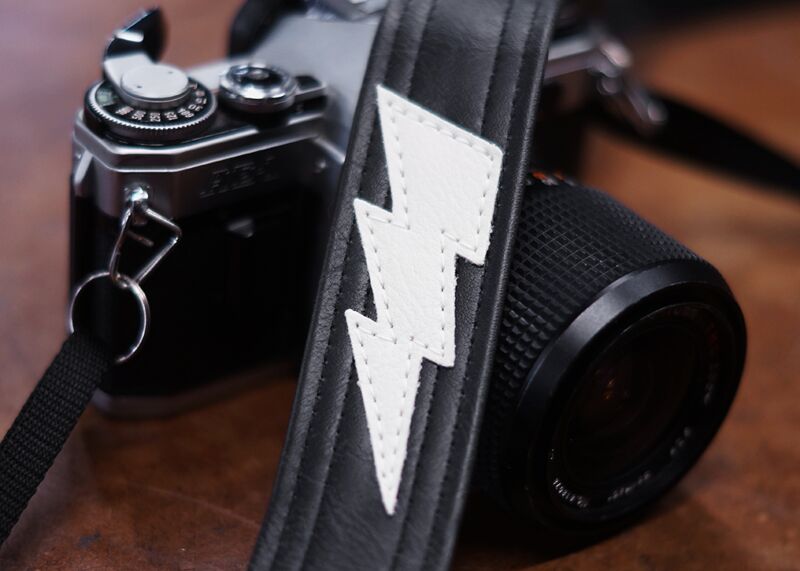 The Lightning Bolt Slim Camera Strap 1.5'