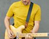 Forest and Buckskin Seatbelt Guitar Strap 