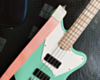 Soft Pink Seatbelt Guitar Strap