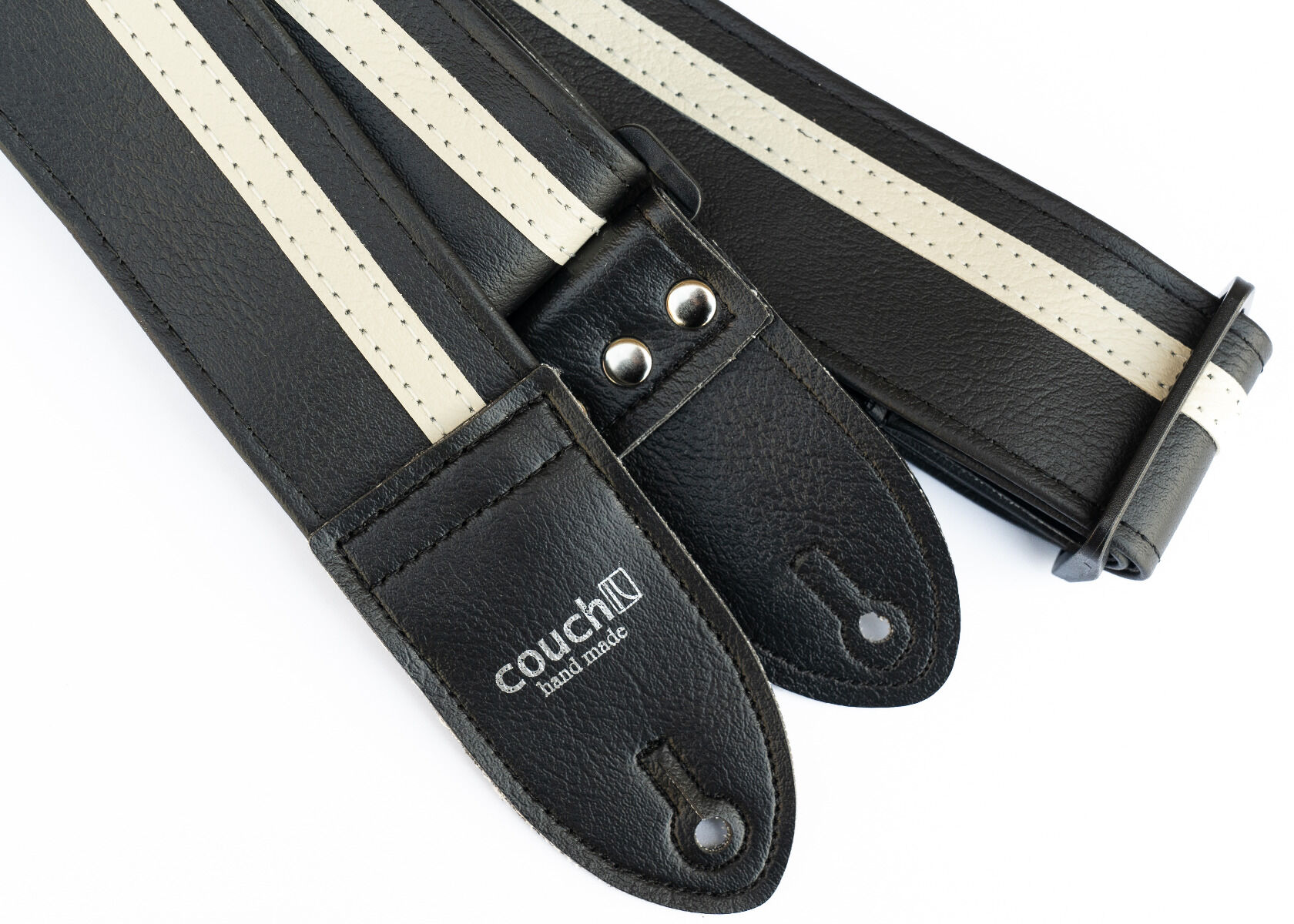 Black & White Racer X Guitar Strap