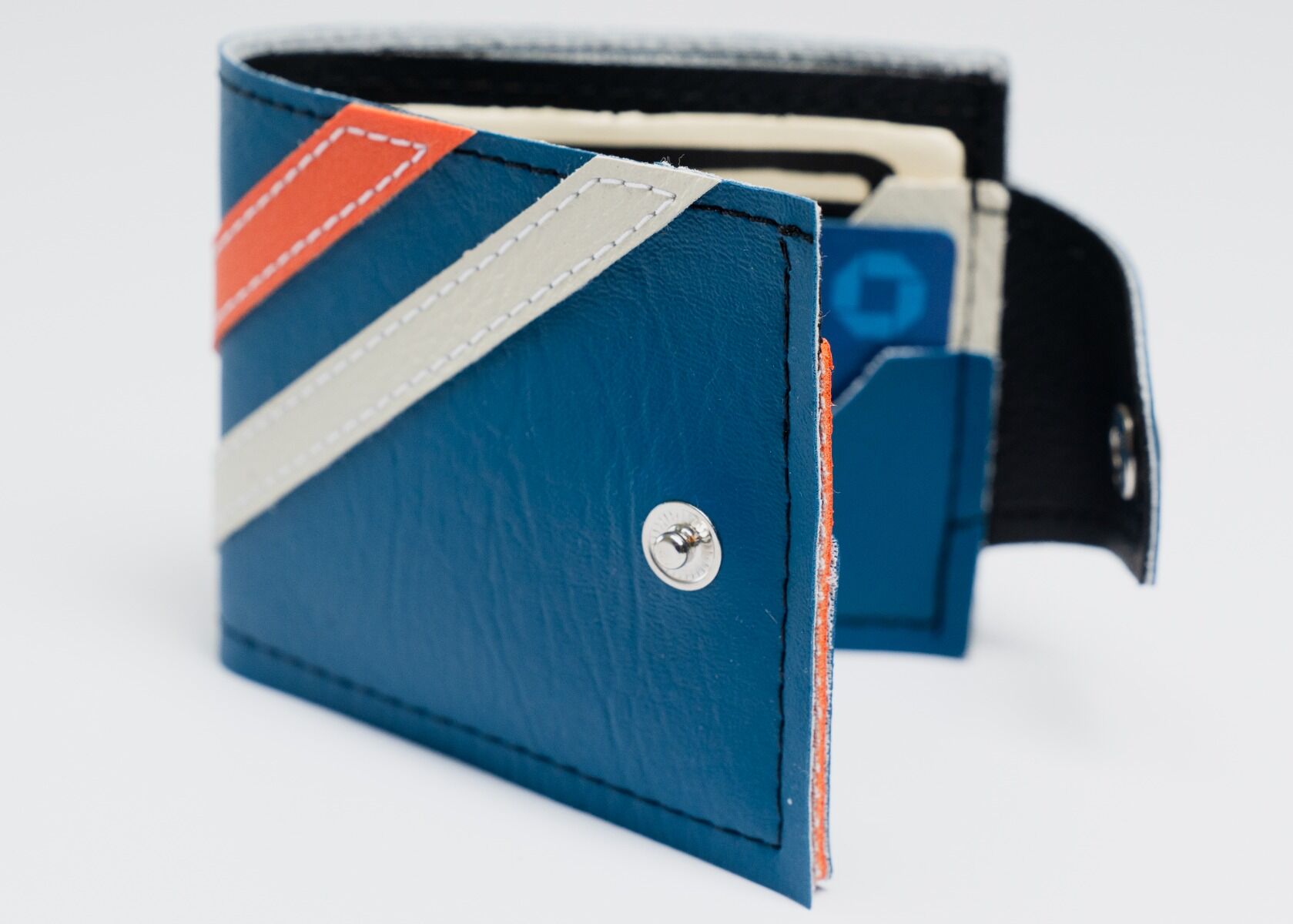 Limited Edition Jet Age Upcycled Racing Stripe Wallet