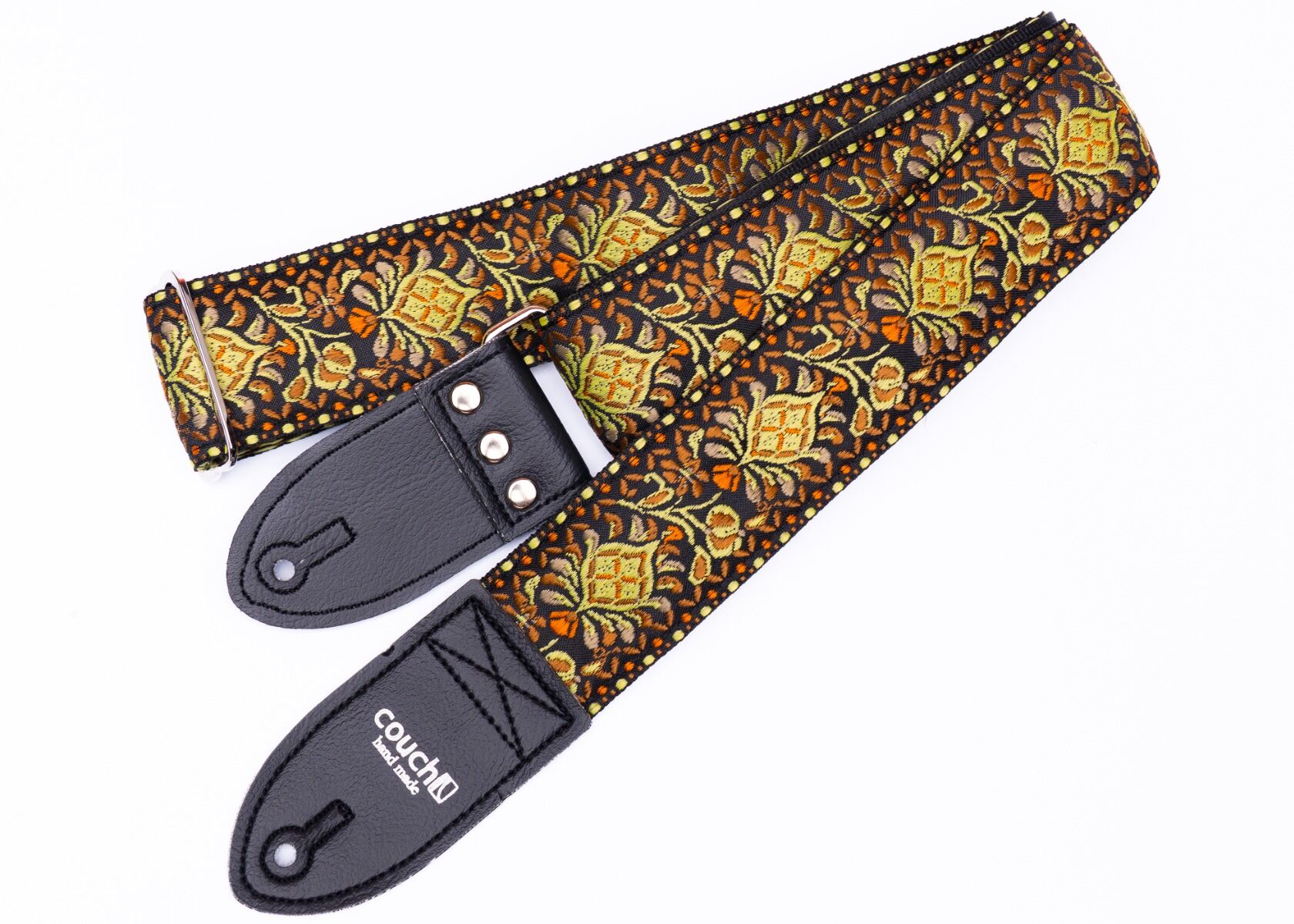 Psychedelic Sunset Hendrix Style Hippie Weave Guitar Strap
