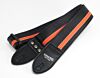 Black and Orange Racer X Guitar Strap