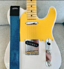 Blue Sparkle Luggage Guitar Strap