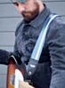 Steel Blue Cadillac Racer X Guitar Strap 