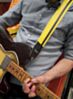Yellow w/ Black Racer X Guitar Strap 