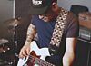 3 Inch Black Triangle Pyramid Pattern Vintage Guitar / Bass Strap