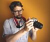 Red & White Racer X Camera Strap