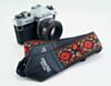 Vintage Style Hippie Hendrix Camera Strap Made with Recycled Seatbelt