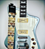 Turquoise Sand Pyramid Guitar Strap