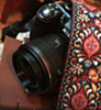 Vintage Style Hippie Hendrix Camera Strap Made with Recycled Seatbelt