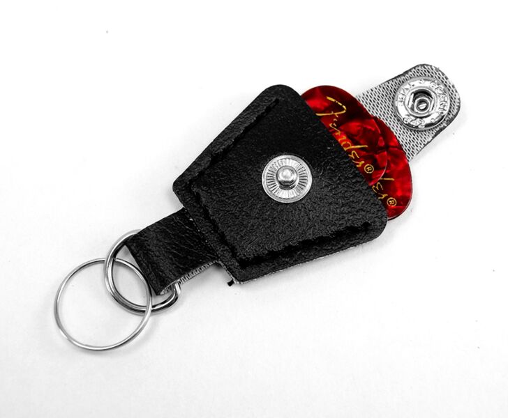 None More Black Guitar Pick Holder Keychain