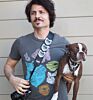 The Couch Cat Camera Strap- Black With White Cats