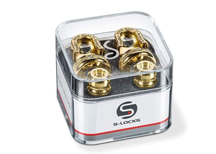 Schaller S Locks - Guitar Strap Locks - Gold