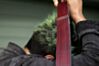 The Dark Red Luggage Guitar Strap