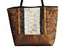 Autumn Caravan Cork and Vintage Fabric Vintage Upcycled Handbag - 1 left!