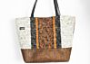 Autumn Caravan Cork and Vintage Fabric Vintage Upcycled Handbag - 1 left!