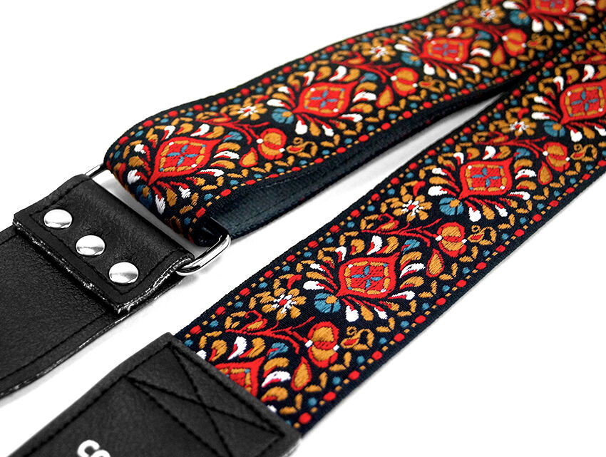 Classic Hendrix Style Hippie Weave Seatbelt Guitar Strap