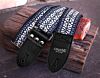 The Midnight Blue and Maroon Tab Hippie Weave Guitar Strap 