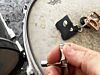 None More Black Drum Key Holder Keychain