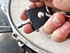 None More Black Drum Key Holder Keychain