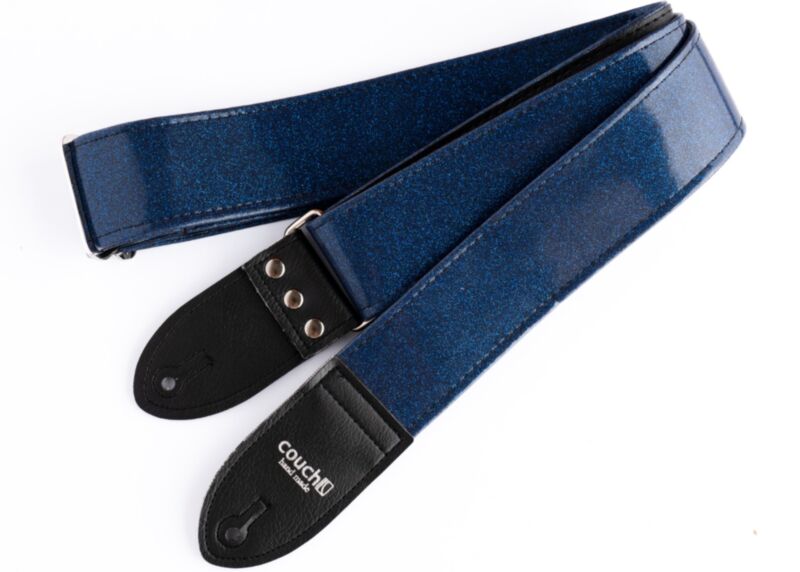 Blue Sparkle Luggage Guitar Strap