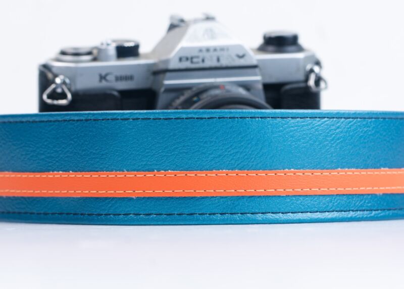 Jet Age Blue & Orange Racer X Camera Strap