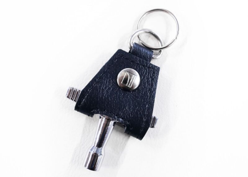 None More Black Drum Key Holder Keychain