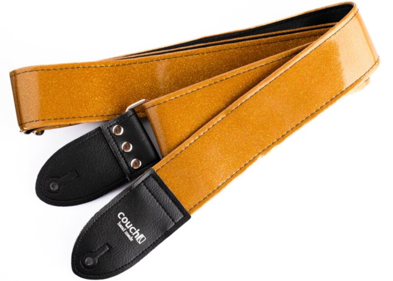 Gold Sparkle Guitar Strap