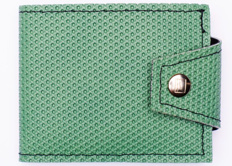 Chevy Camaro '78 Vintage Billfold Wallet Sage Green