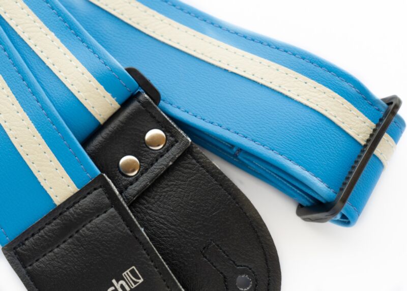 The Runway Blue Racer X Guitar Strap