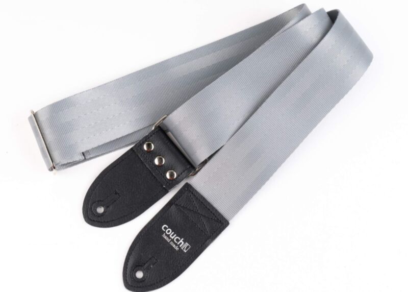 The Industrial Silver Guitar Strap