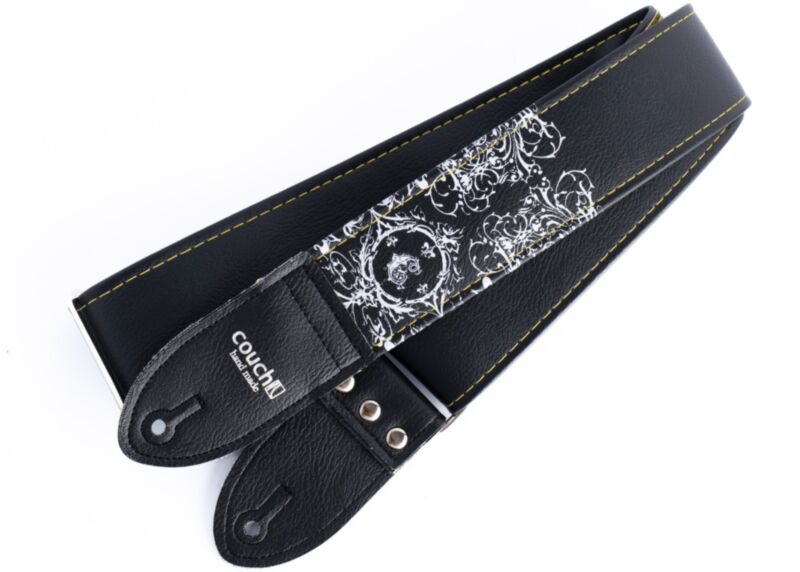 Black Byloos Victorian Guitar Strap