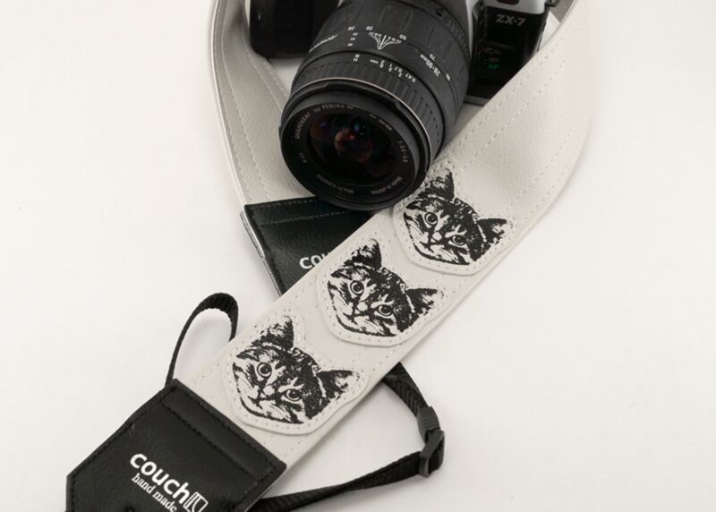 The All White Cat Camera Strap