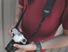Black Seatbelt Recycled Camera Strap