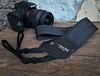 Black Seatbelt Recycled Camera Strap