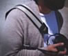 Silver w/ Black Racer X Camera Strap