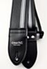 Black with Silver Racer X Guitar Strap 