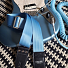 Light Blue Recycled Seatbelt Guitar Strap