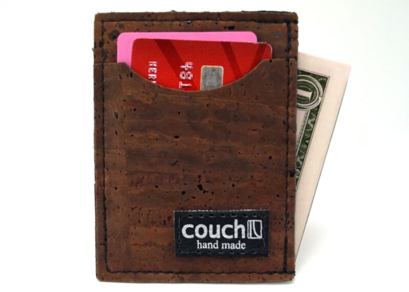 Brown Cork Mens Slim Wallet