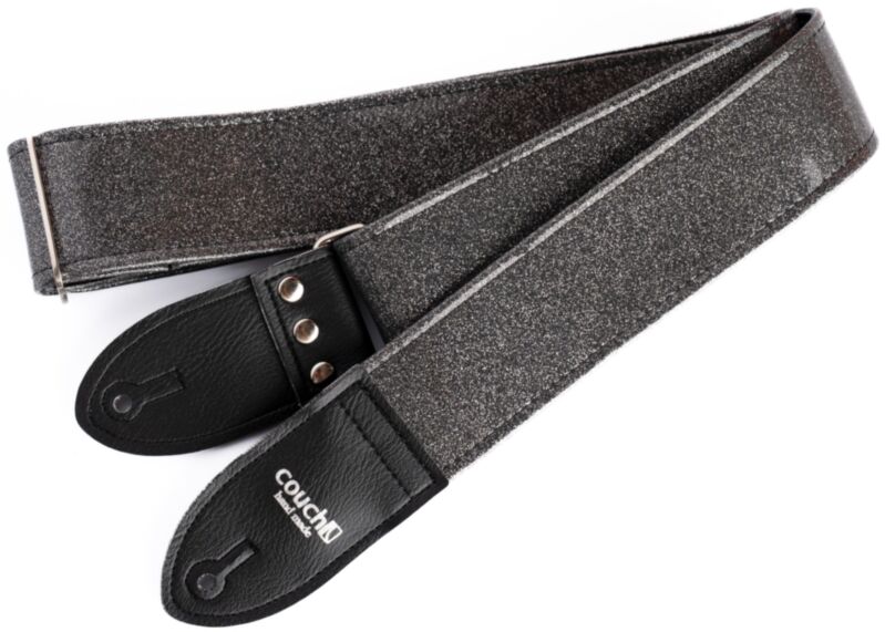 Black Sparkle Luggage Guitar Strap