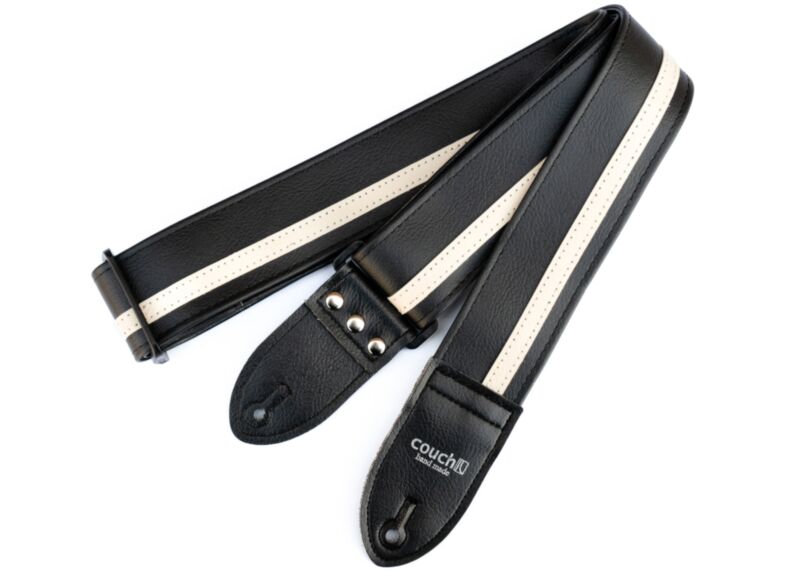 Black & White Racer X Guitar Strap