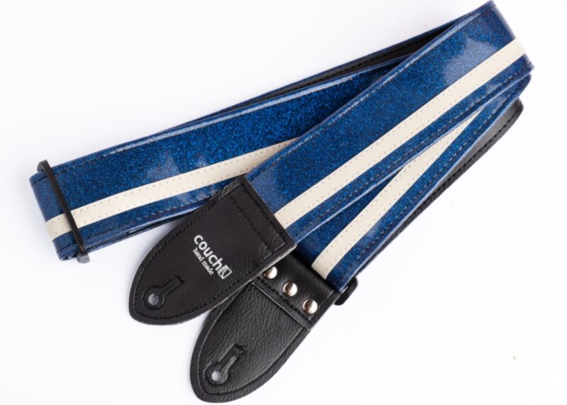 Blue Sparkle Racer X Guitar Strap