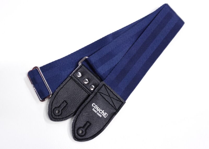 Recycled Navy Seatbelt Guitar Strap