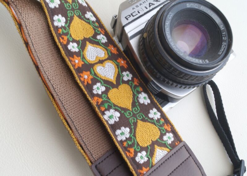 Wonderland Hearts Camera Strap