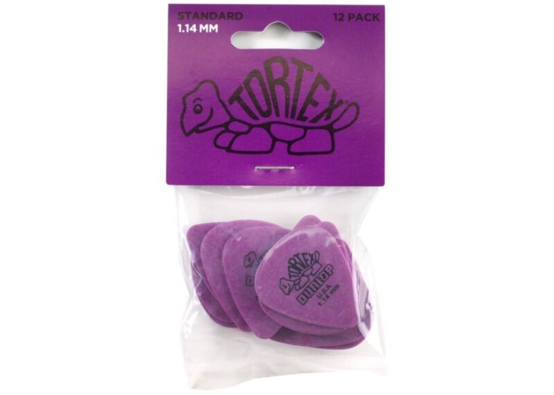 Dunlop Standard Tortex Guitar Picks - 1.14MM 12 Pack