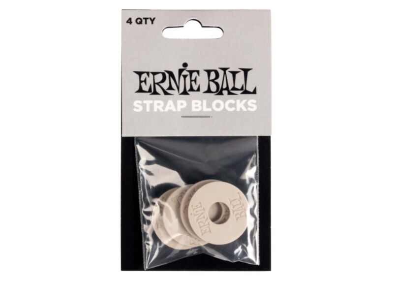Ernie Ball Strap Blocks 4pk - Gray