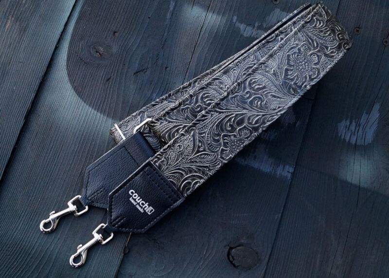 The Black Graphite Western Banjo Strap