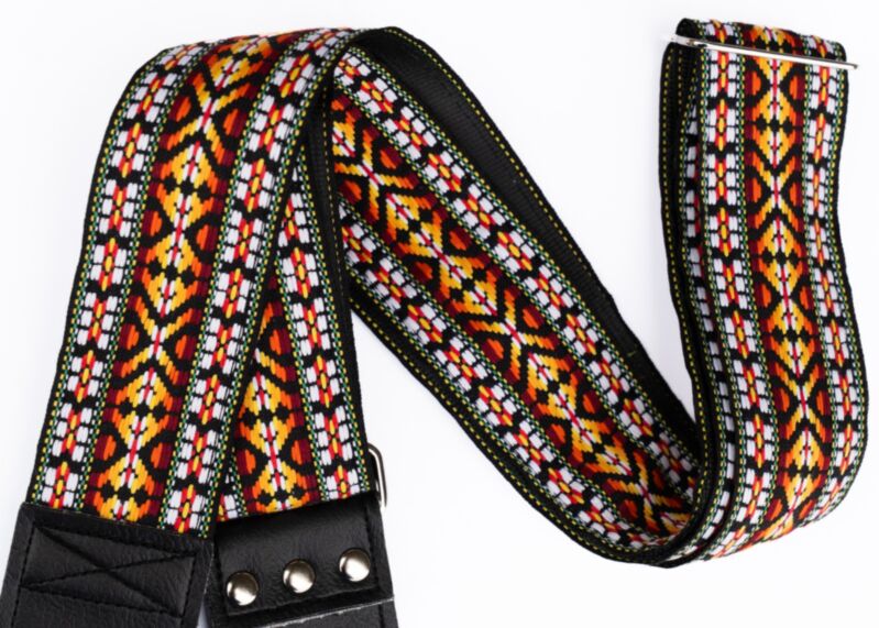 classic style guitar strap 1970s weave
