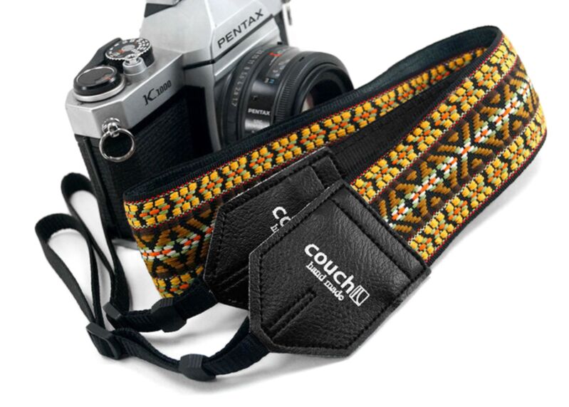 70's Dylan Sunburst Hippie Weave Boho Camera Strap 